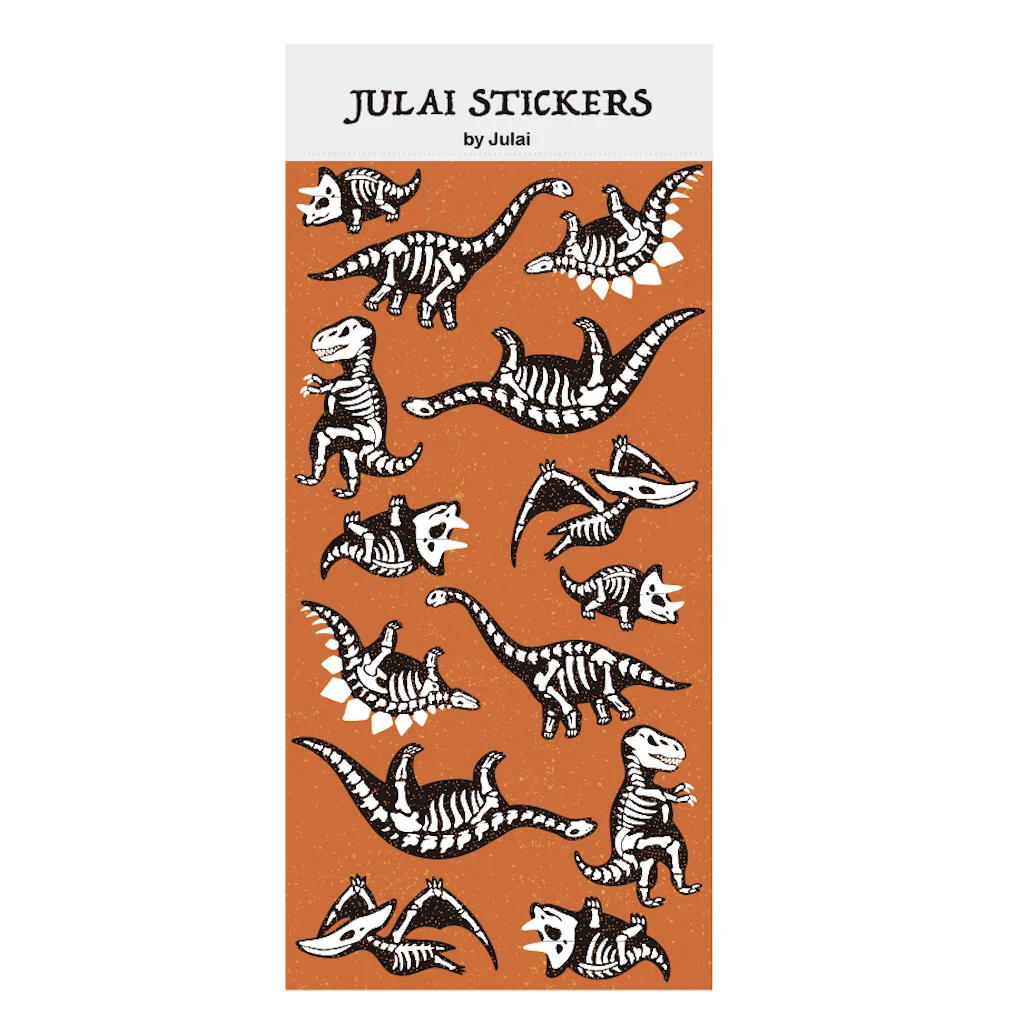 

Cute Stickers Kawaii - Dinosaur Fossil