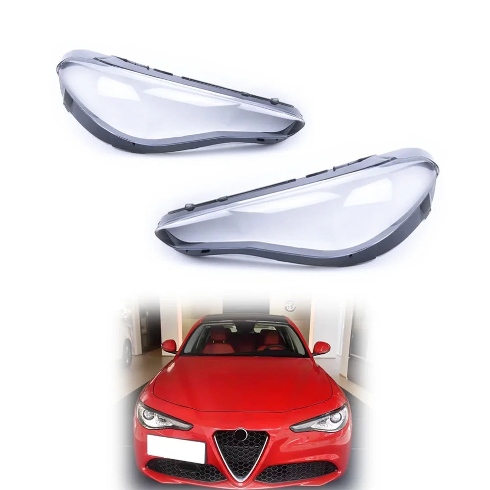 

Для Alfa Romeo Giulia 2015-2022 автомобильные фары, линза, крышка фары, прозрачный абажур, маска для фар