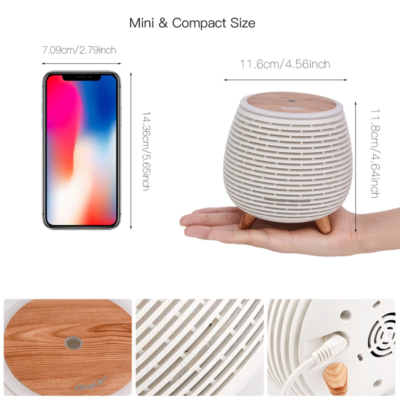 

Essential Oil Diffuser Air Humidifier Ultrasonic Cordless Home Appliances Air Purifier Essential Oils Smell for Electric Home