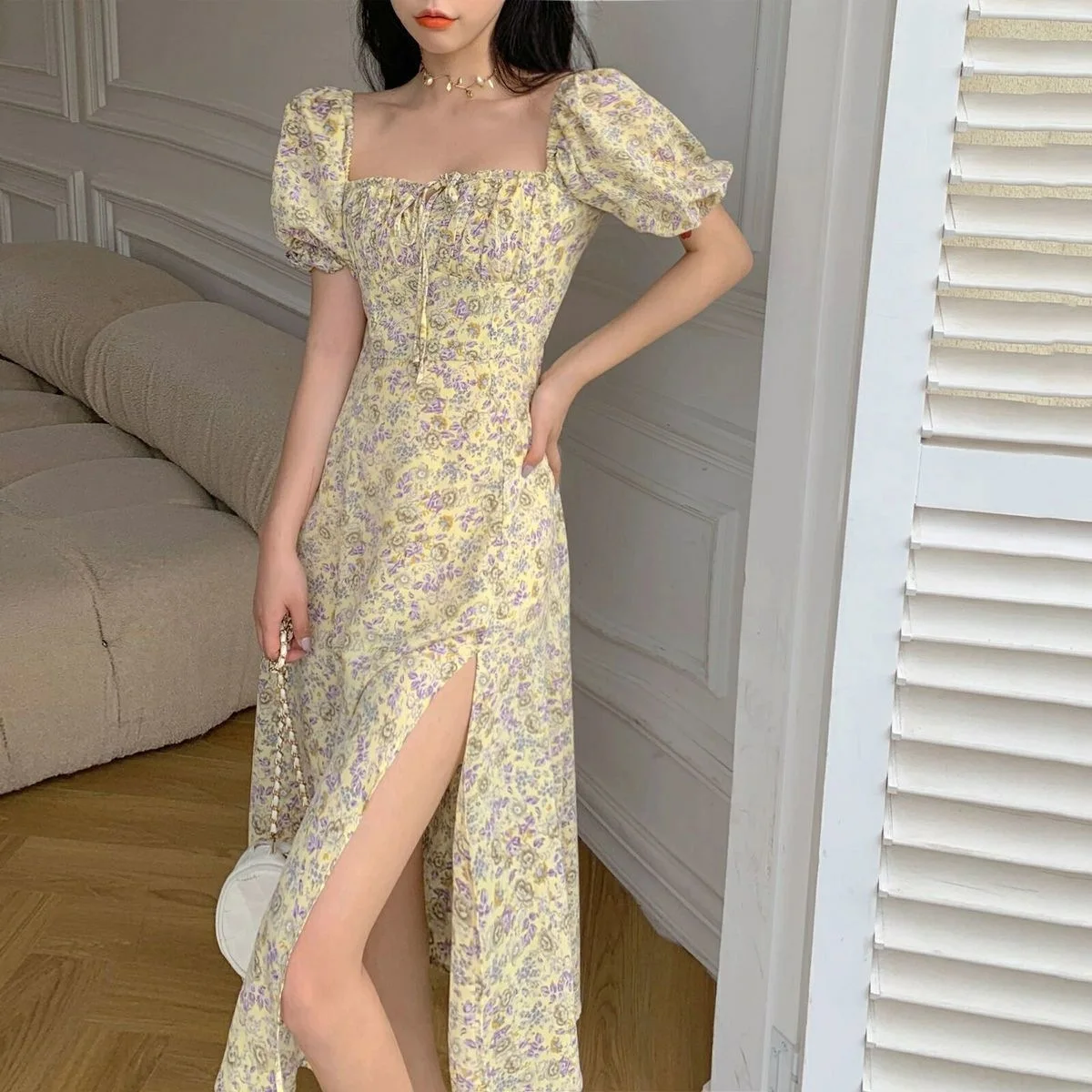 

Women's Summer Floral Print Midi Dress Short Sleeve Elegant Sexy Party Wedding Maxi Vestidos Female Fashion Casual Prom Clothes