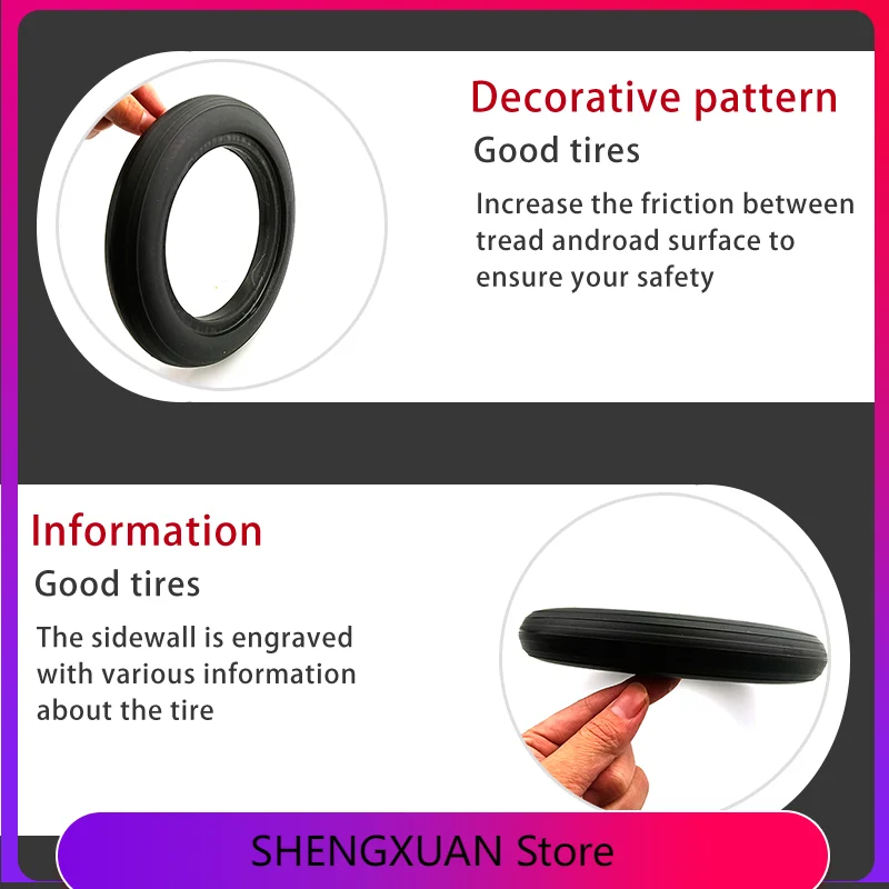 

Good quality non inflation solid tyre 8 inch 8x1 1/4 (200x45) Electric scooter 8*1 200*45