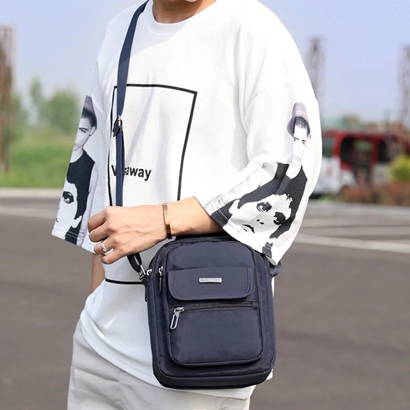 

Vintage Men's Messenger Bags Canvas Shoulder Bag Fashion Man Business Shoulder Bag Printing Male Travel Handbag