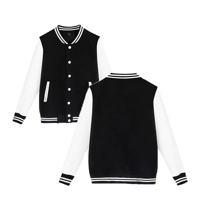 

LN 2023 New Spring Autumn Men's Pilot Bomber Couple Baseball Jacket University Varsity Solid Color Casual Korean Clothes