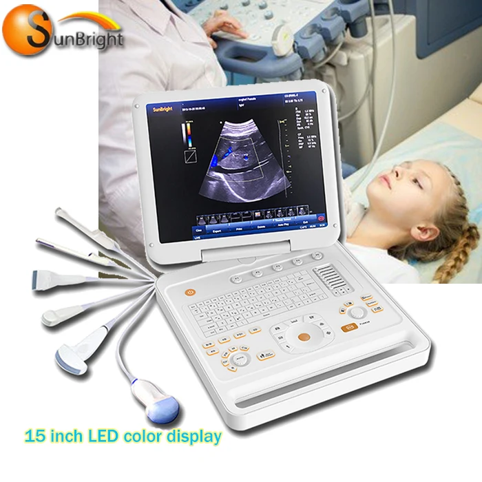 portable ultrasound used laptop 3D hospital color Doppler machine
