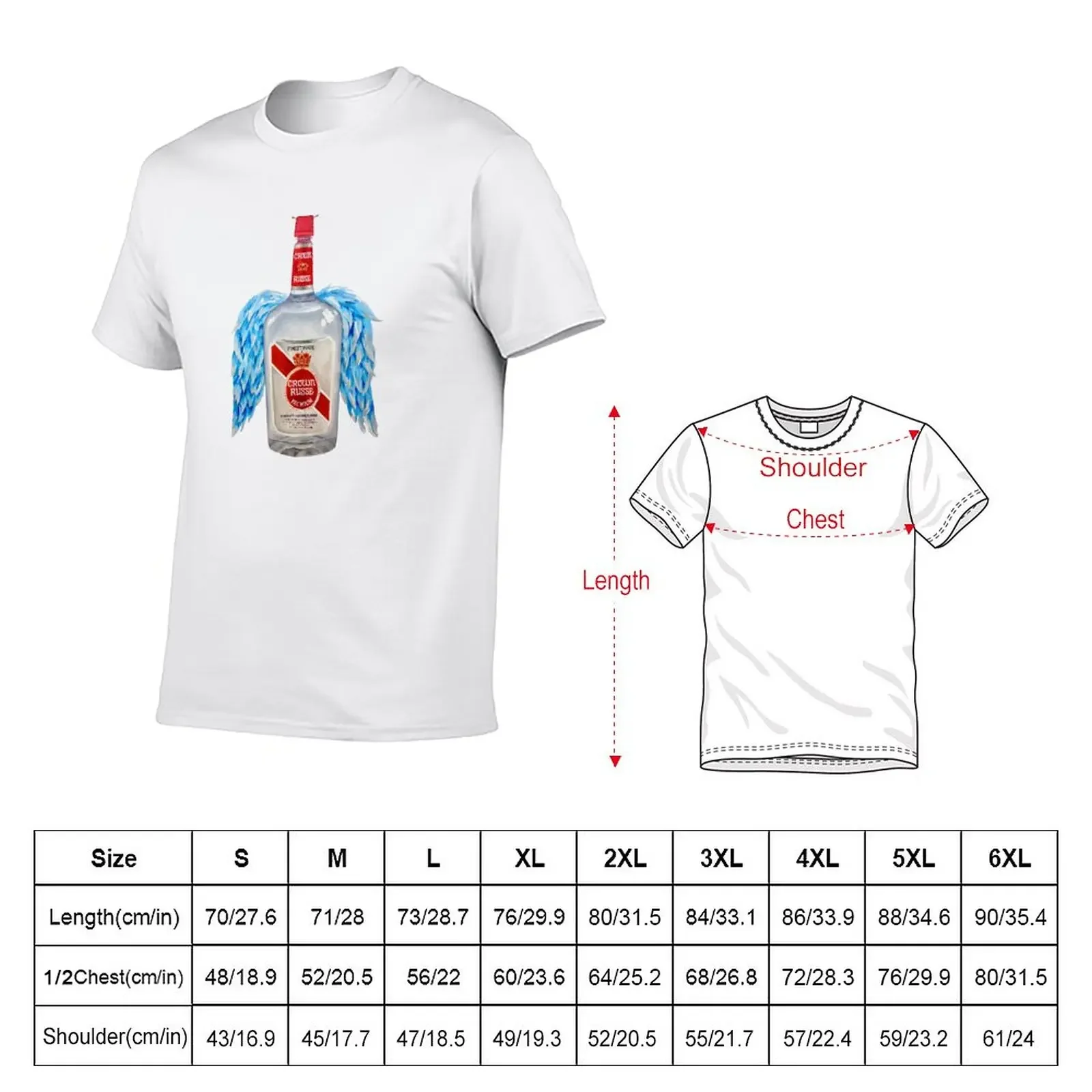 Фото New Crown Russe Angel T-Shirt funny t shirts plus size t shirts summer clothes cute tops mens plain t shirts №2