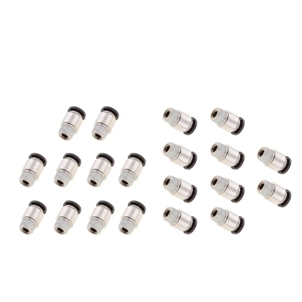 

20 Pieces Pneumatic Air Line Quick Connector Fittings Coupler DPOC-4-M6C