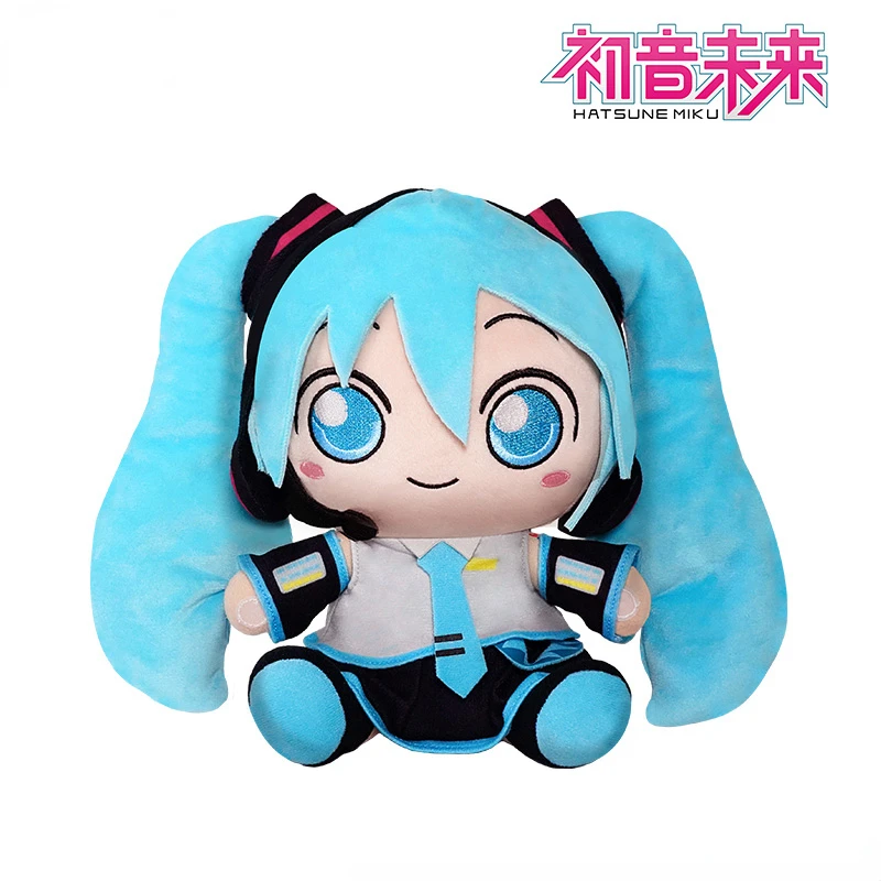 

30 см Оригинальные Плюшевые игрушки TAITO Hatsune Miku Мику фуфу кавайные куклы с большими глазами фигурка из ПВХ плюшевые игрушки для девочек подар...