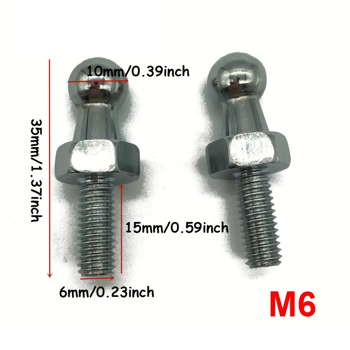 

2 шт. 10 мм M6/M8 универсальный автомобильный багажник капот газовая стойка концевой фитинг разъем шаровой штифт шарнирный винт клапана