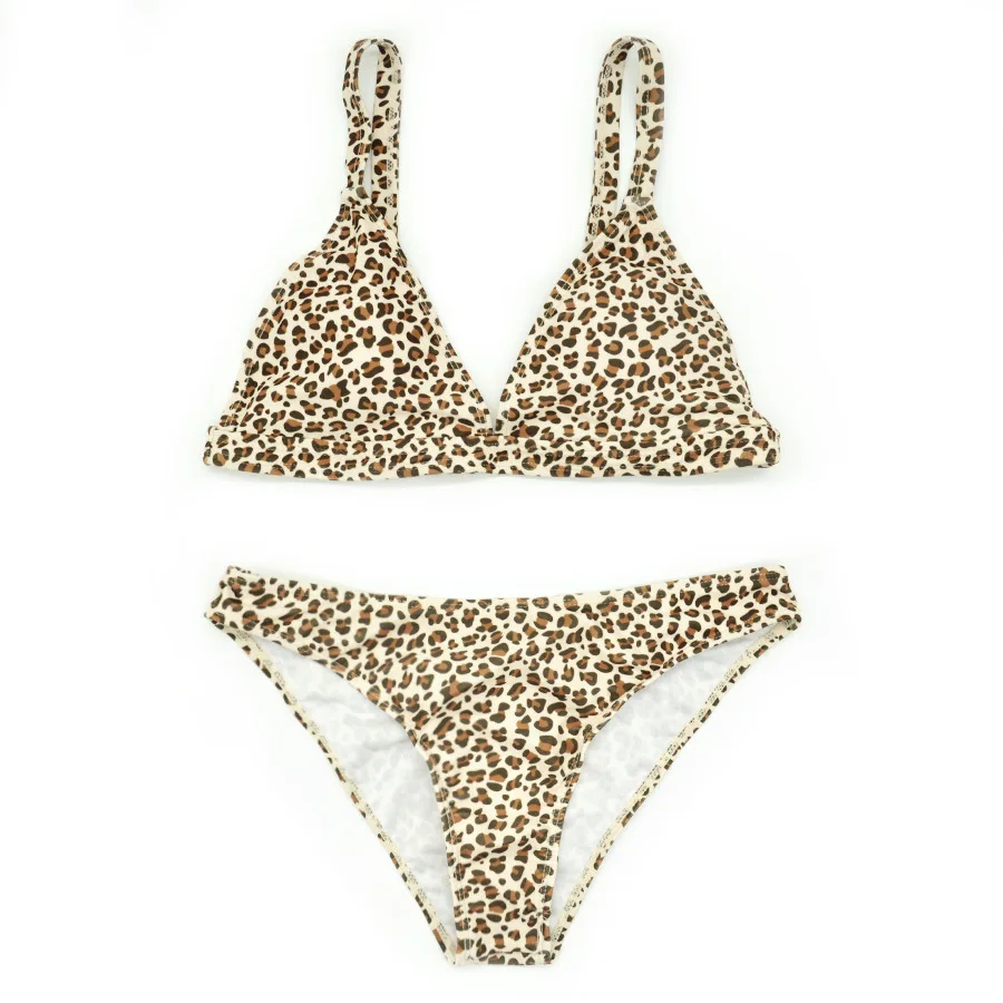 

2022 new bikini sets for women leopard swimsuit 2 piece sets womens bra and panty set