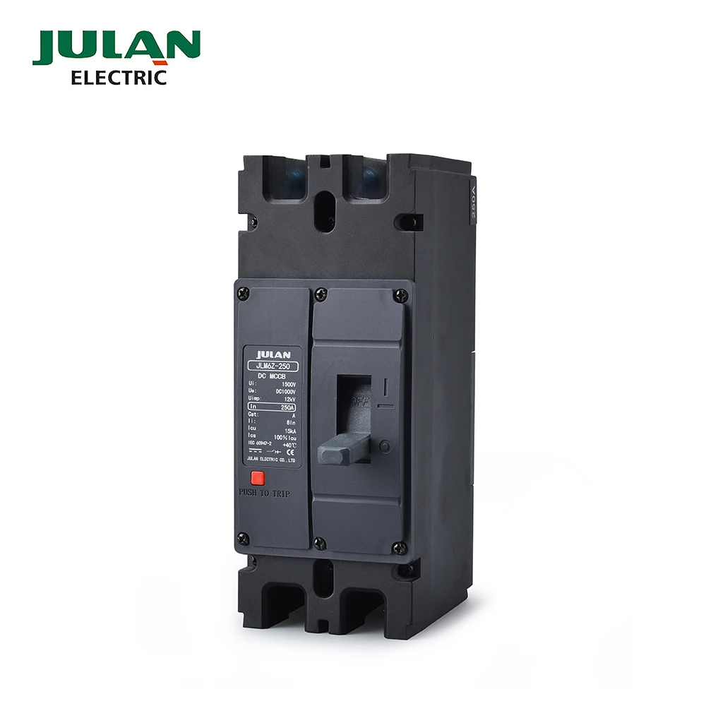 Солнечный PV литая фотоэлектрическая электронная выключатель 250a 1500v 2 pole 100 amp DC mccb