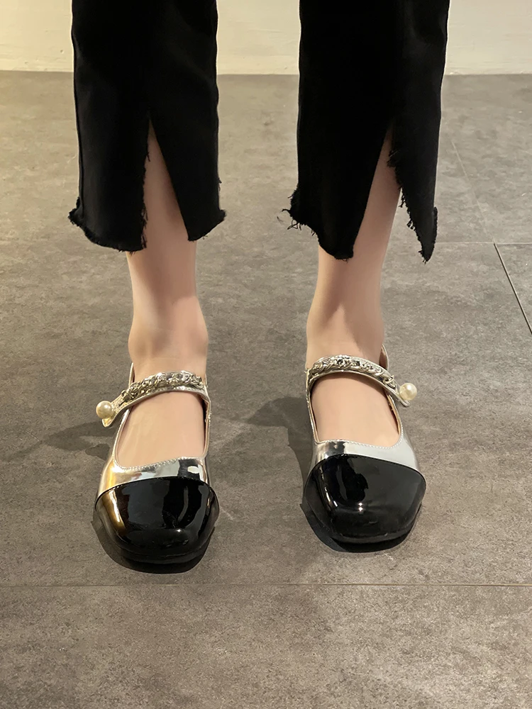 

Кроссовки женские из ПУ кожи, с круглым носком, на плоской подошве