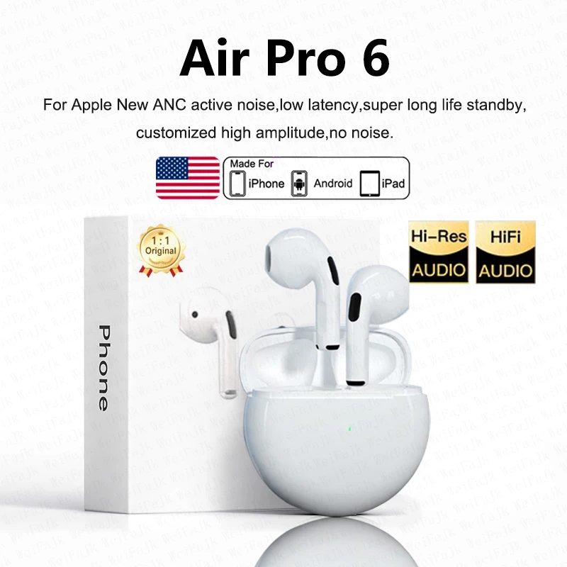 Беспроводные Bluetooth-наушники Airpods Pro 6 TWS Max