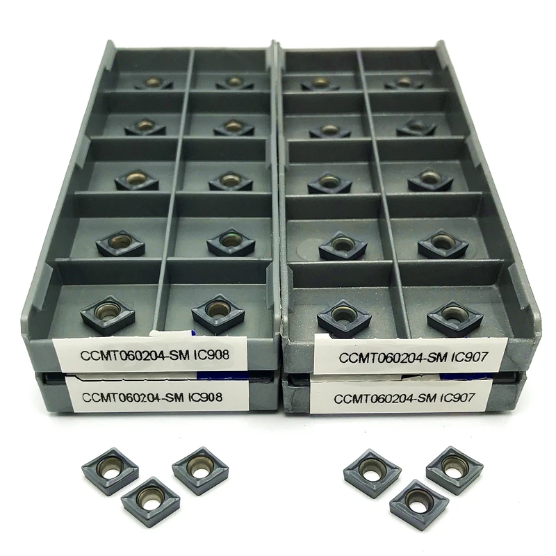 CCMT060204 IC908 инструменты для внутренней токарной обработки карбидная вставка