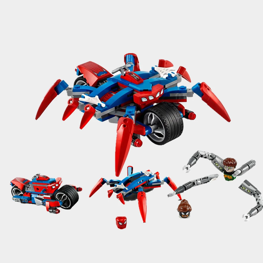 

Fit 76148 Marvel Avengers Spiderman Doctor Octopus Spiderwoman Figures Building Block Brick Gift Toy Boys Kid Diy Set