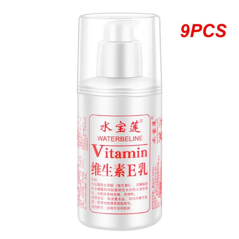 

9PCS Vitamin E Milk Body Lotion Temperature And Hydrating Body Milk Moisturizing Adhesive Moisturizing Cream Skin Care Products