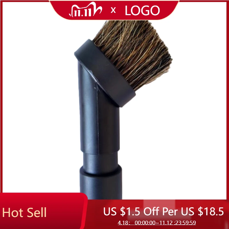 

2.5cm Long Horse Hair Round Brush+Vacuum Cleaner Converting Adapter 32mm To 35mm Vacuum Tool For European Version Vacuum Cleaner