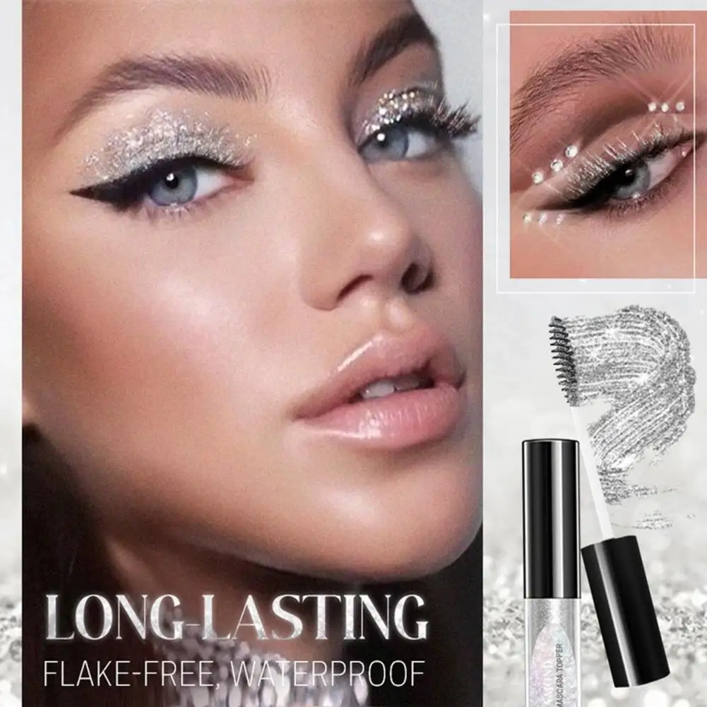 

Diamond Glitter Mascara Long Lasting Waterproof Colorful Mascara Thick Shiny Eyelash Mascara Shimmer Maquillaje Korean Cosmetics