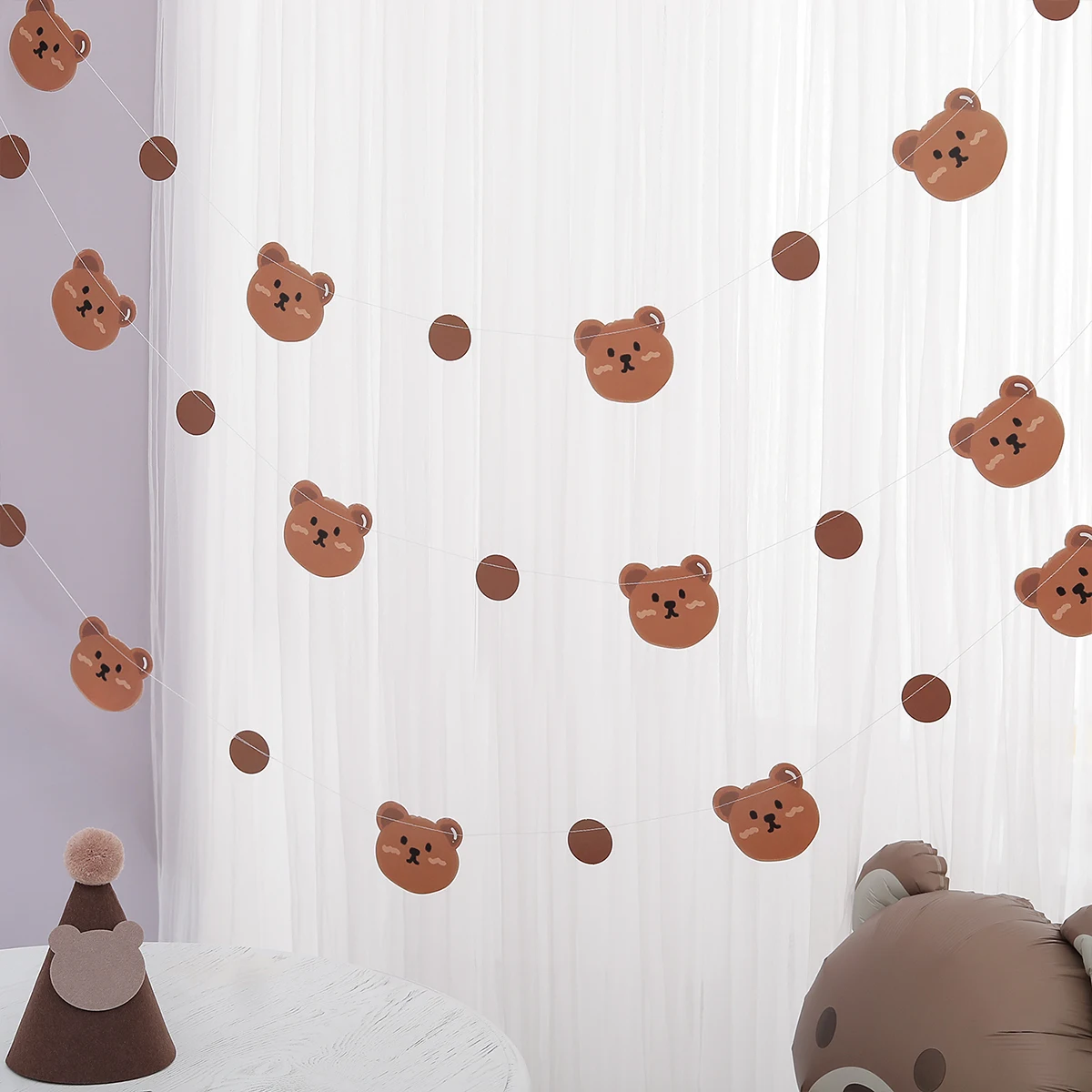 Украшение для комнаты в стиле ретро с медведем 1 комплект шт.