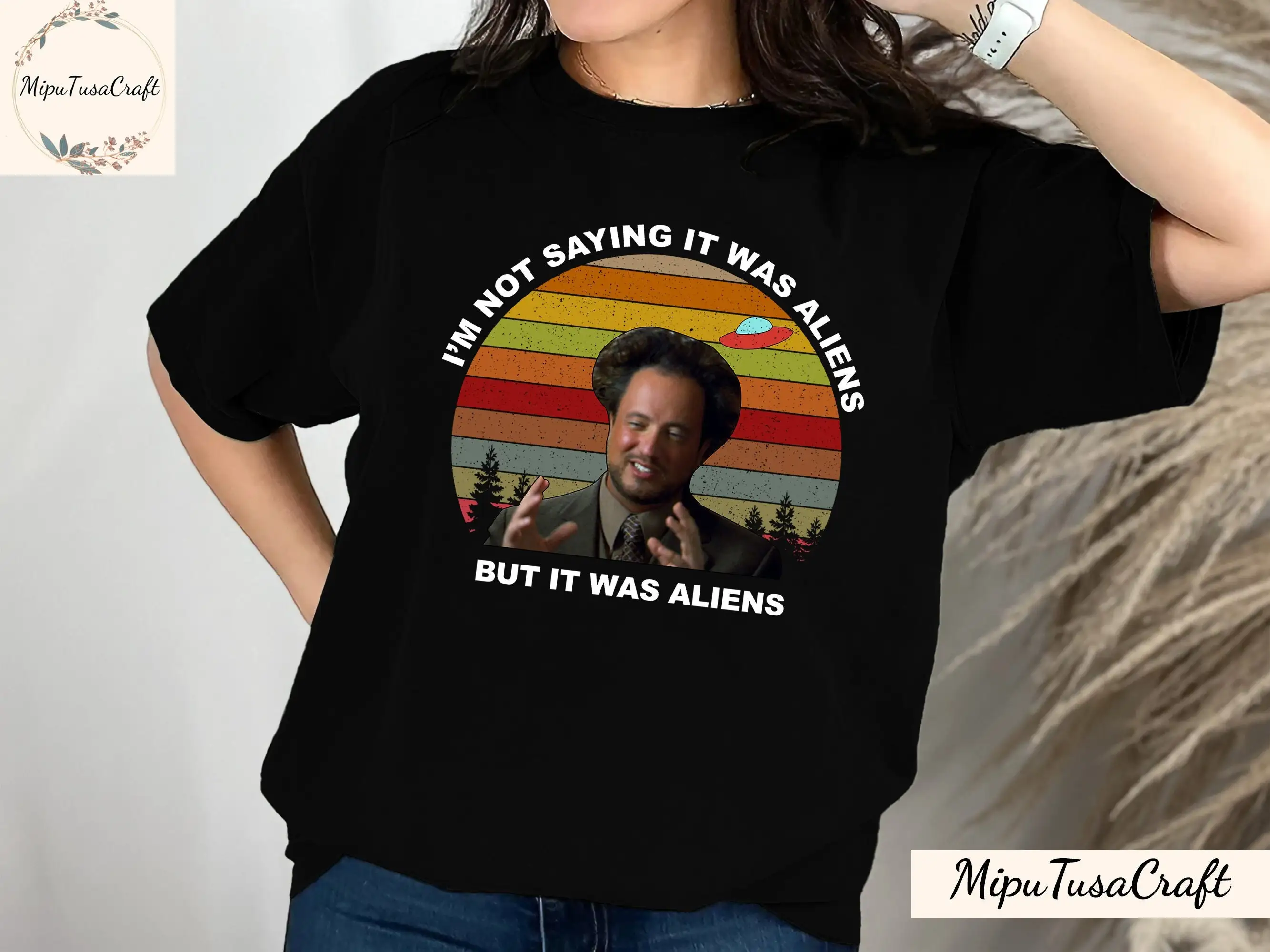 I'M Not Saying It Was Aliens но футболка Ancinet Tsoukalos Giorgio Sweashirt