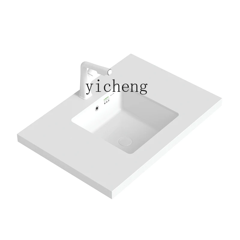 

YY Drop-in Sink Embedded Wash Basin Home Inter-Platform Basin Balcony Ceramic Washbasin