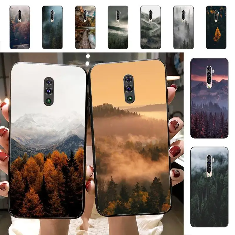 

Yinuoda Mountain Forest Phone Case for Vivo Y91C Y11 17 19 17 67 81 Oppo A9 2020 Realme c3