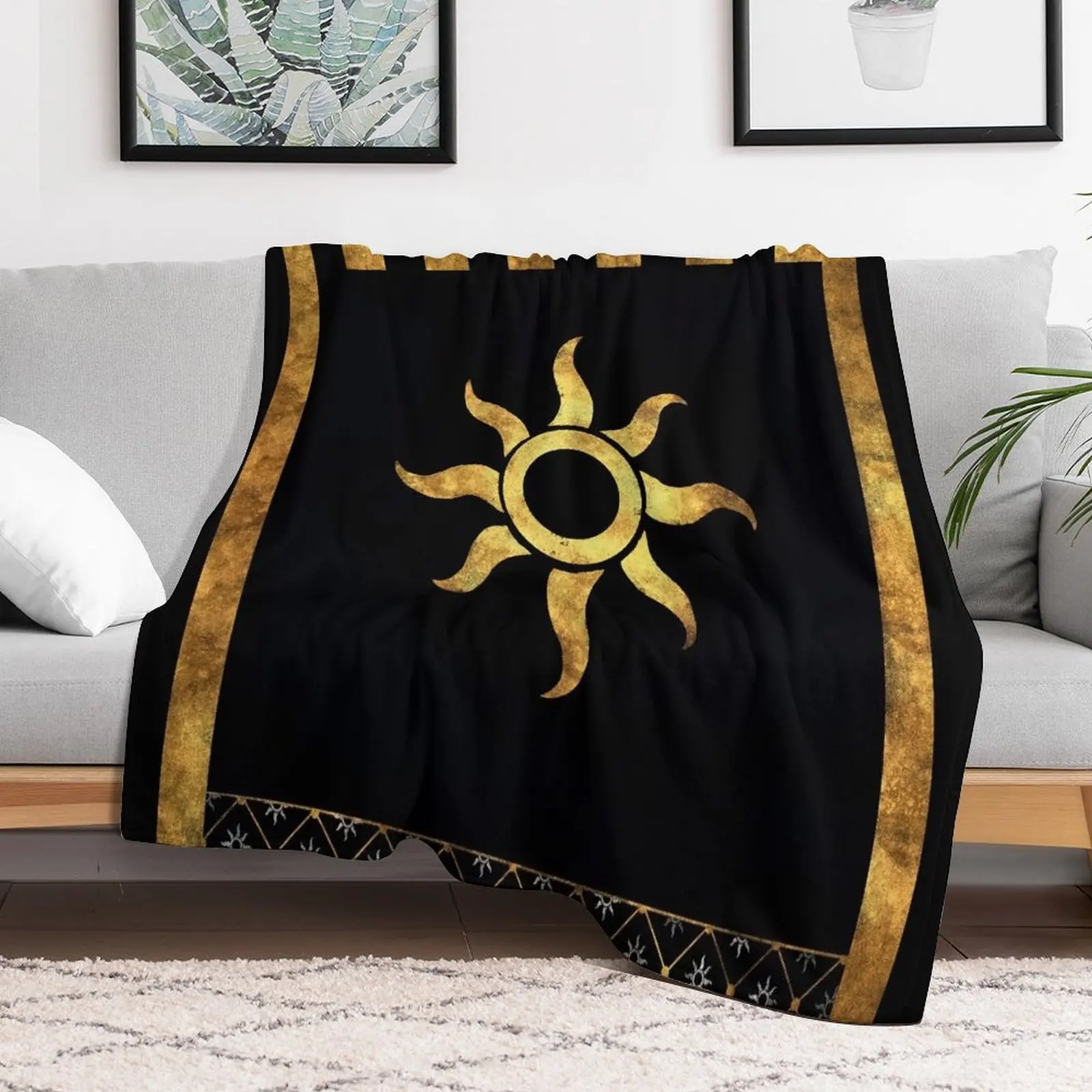 Мягкое искусственное одеяло Nilfgaard с эмблемой