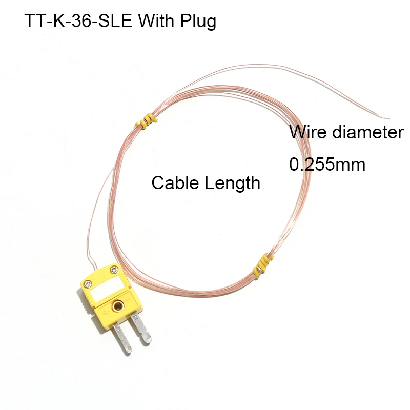 Фото 1 шт. K-тип PTFE TT-K-36-SLE BGA провод для измерения температуры, термопара SMT для измерения температуры с вилкой 200 градусов №2