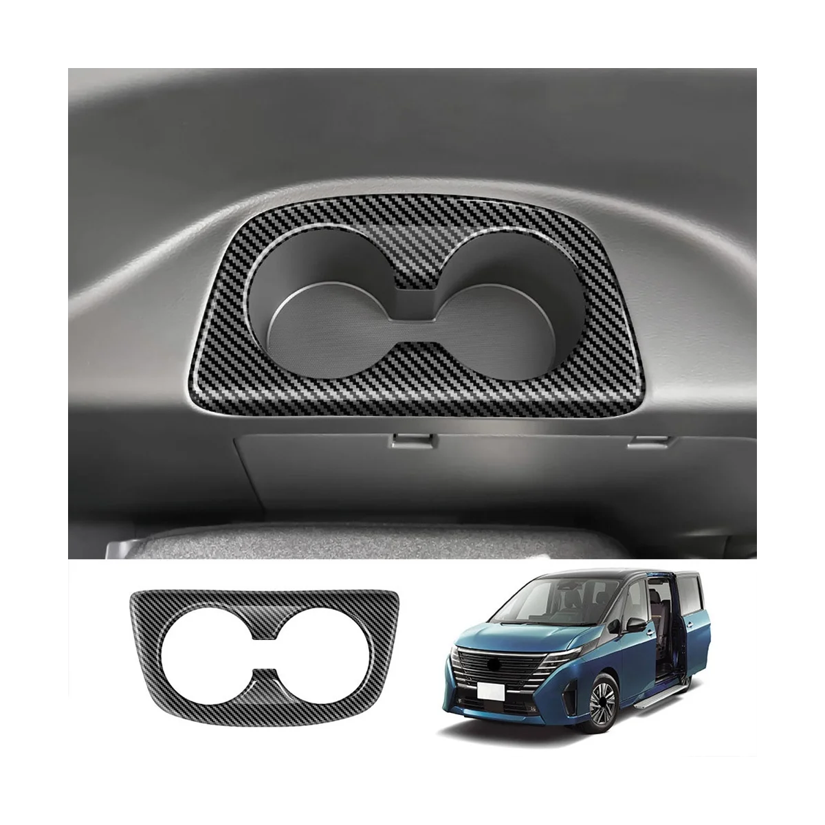 Автомобильный держатель для подлокотника из углеродного волокна третий ряд