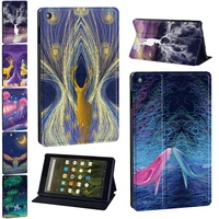 tablet stand case for fire 75th7th9th hd 86th7th8th gen hd 105th7th9th gen oil painting series shockproof cover