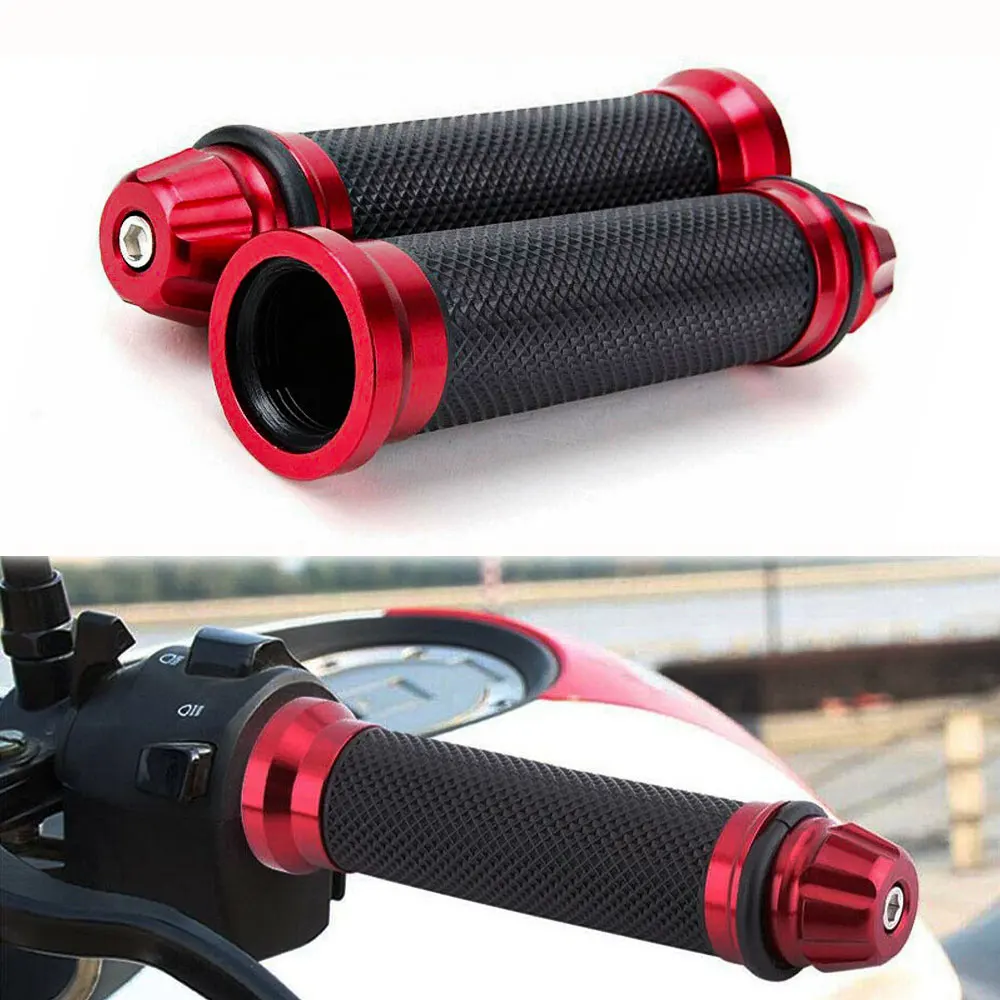 

22mm 7/8" Motorcycle Handle Grips Handle Bar Rubber Gel For Kawasaki Z900 Z900RS Anti-Slip Motorbike Handlebar Cover Car Styling