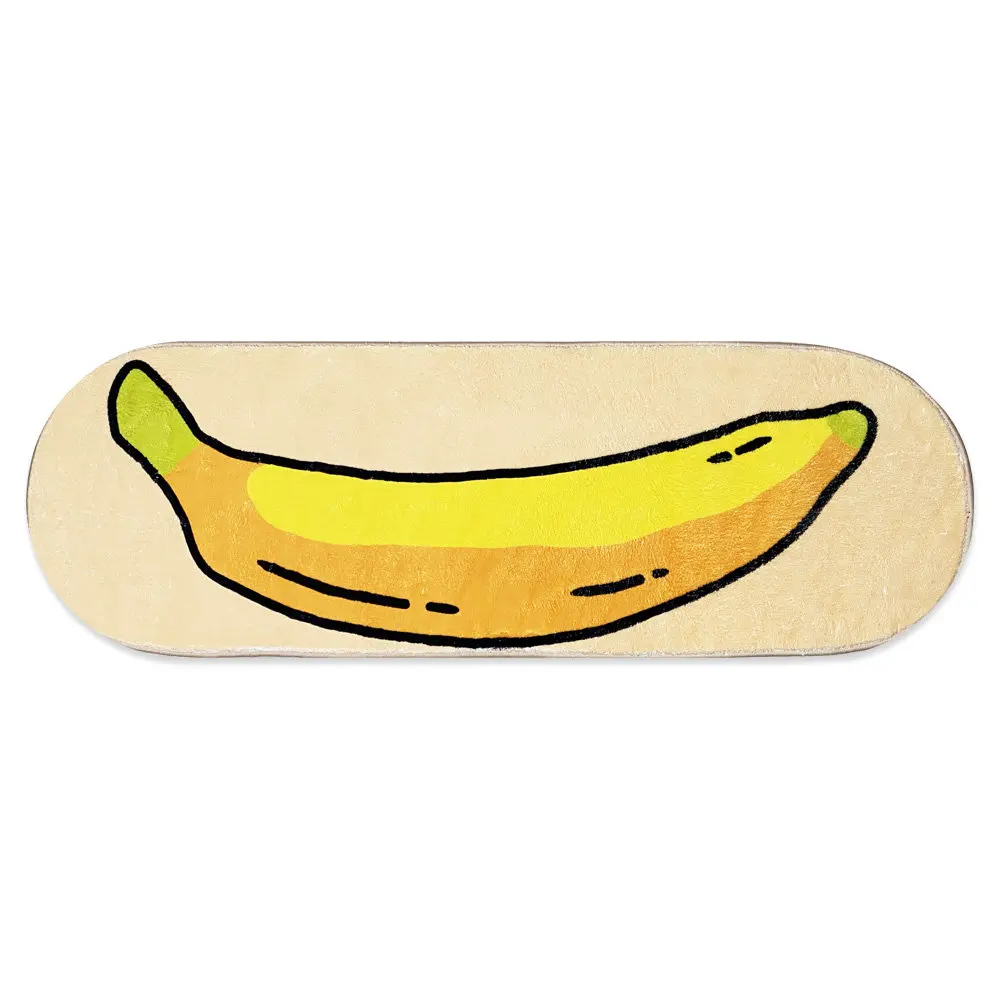 

Banana Super Kitchen Bedroom Art Painting Rug Absorbent Bathroom Mat Non-Slip Mat Soft Flannel Digital Printing Carpet Home