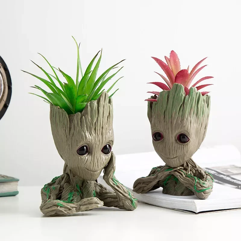 

Creative Cartoon Ornaments Home Decoration Accessories Groot Money Box Storage Containers Sundries Holders Holiday Gifts