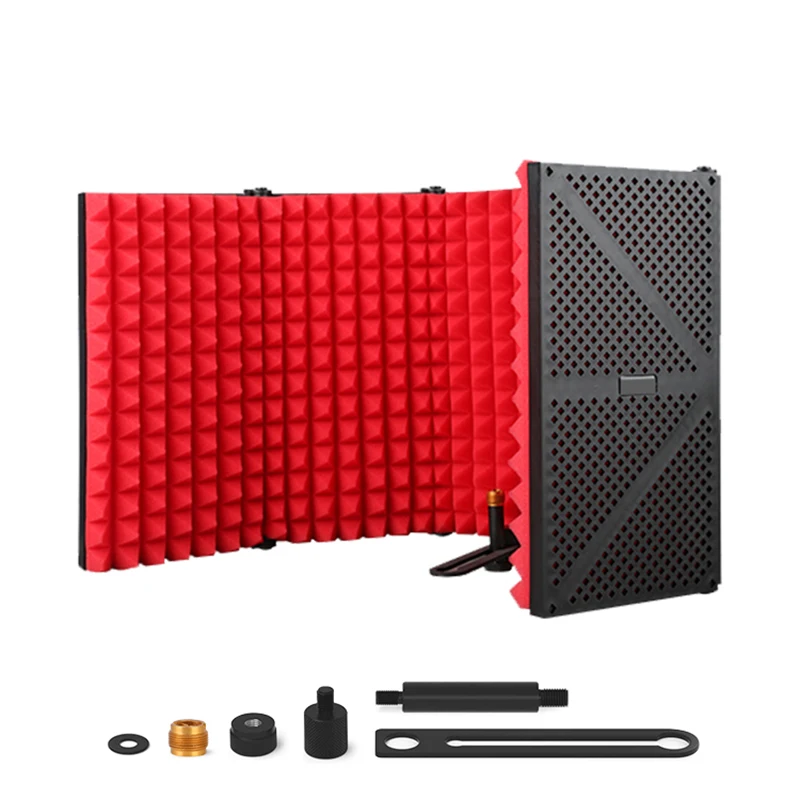 5-дверный фильтр для микрофона складной регулируемый студийный изоляционный