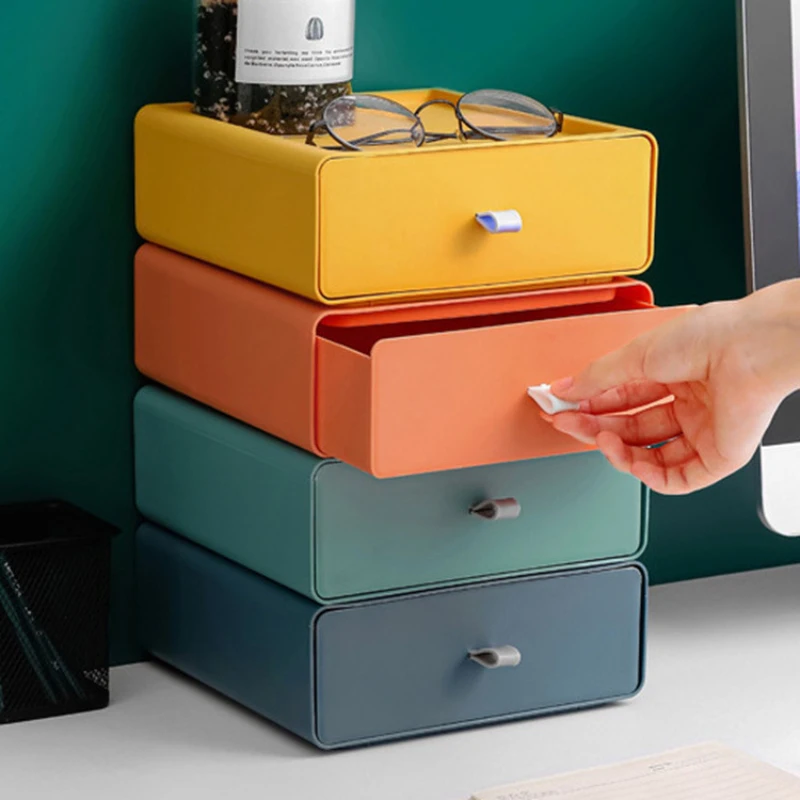 

Container Plastic Drawer Cabinet Box Storage Box Office Desk Makeup Shelve Rack Desktop Cosmetic Storage Box Organizer Organizer