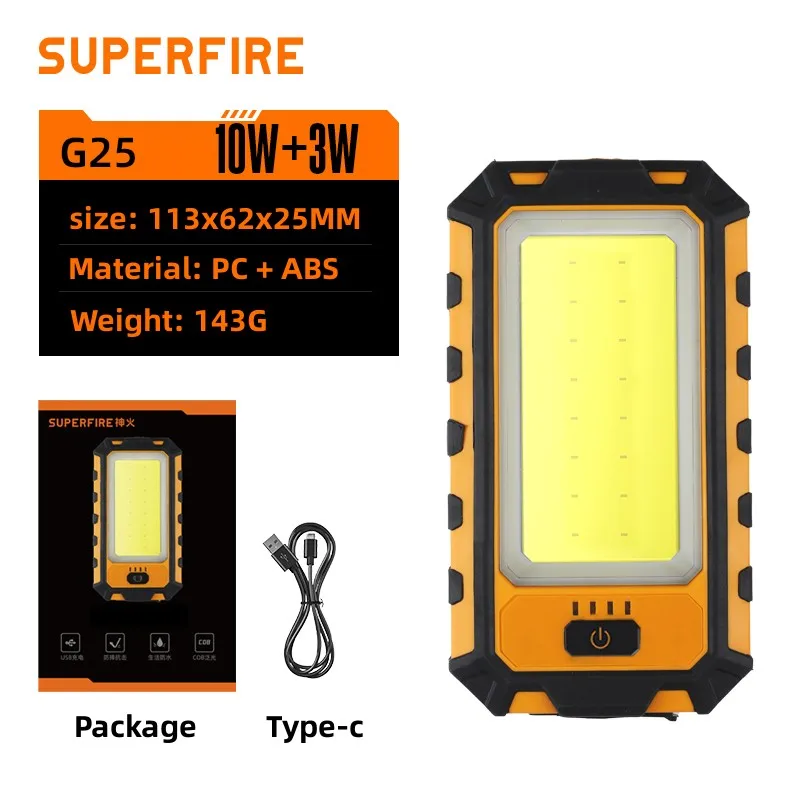

SUPERFIRE G25 Многофункциональный светодиодный фонарь