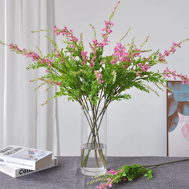 

85 см искусственная зелень королева Анны кружево и пампасная трава в мягкой бутылке ваза для домашнего декора