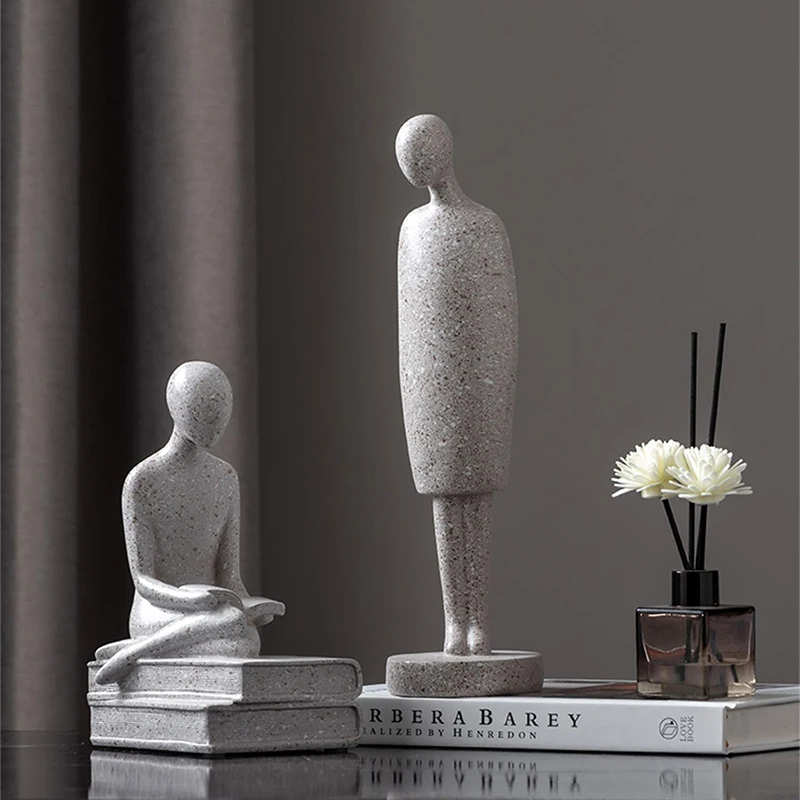 Абстрактная статуя из полимера для семьи