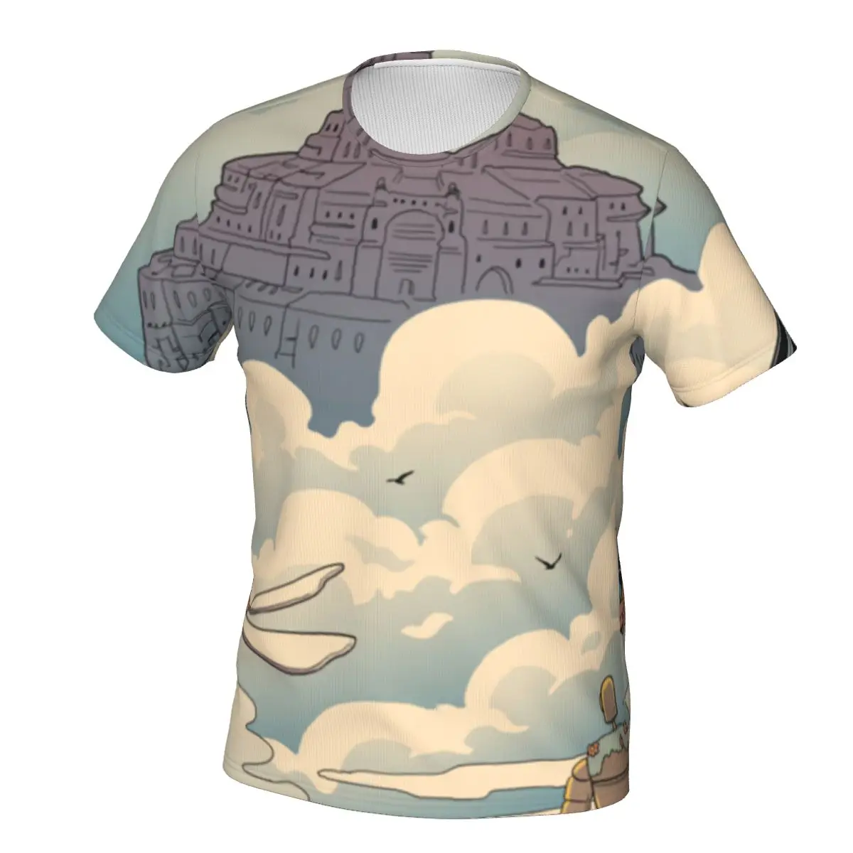 Футболка мужская Тонкая с круглым вырезом Классическая рубашка из полиэстера 3D