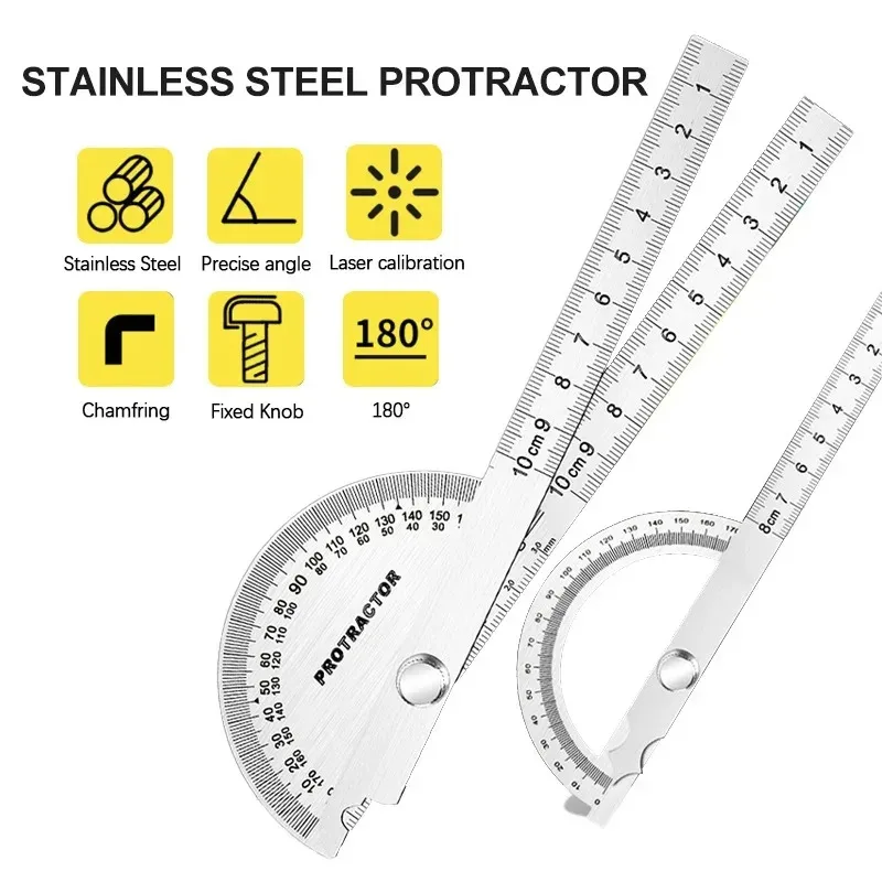 1 шт. линейка-транспортир Гониометр из нержавеющей стали разделительная линейка