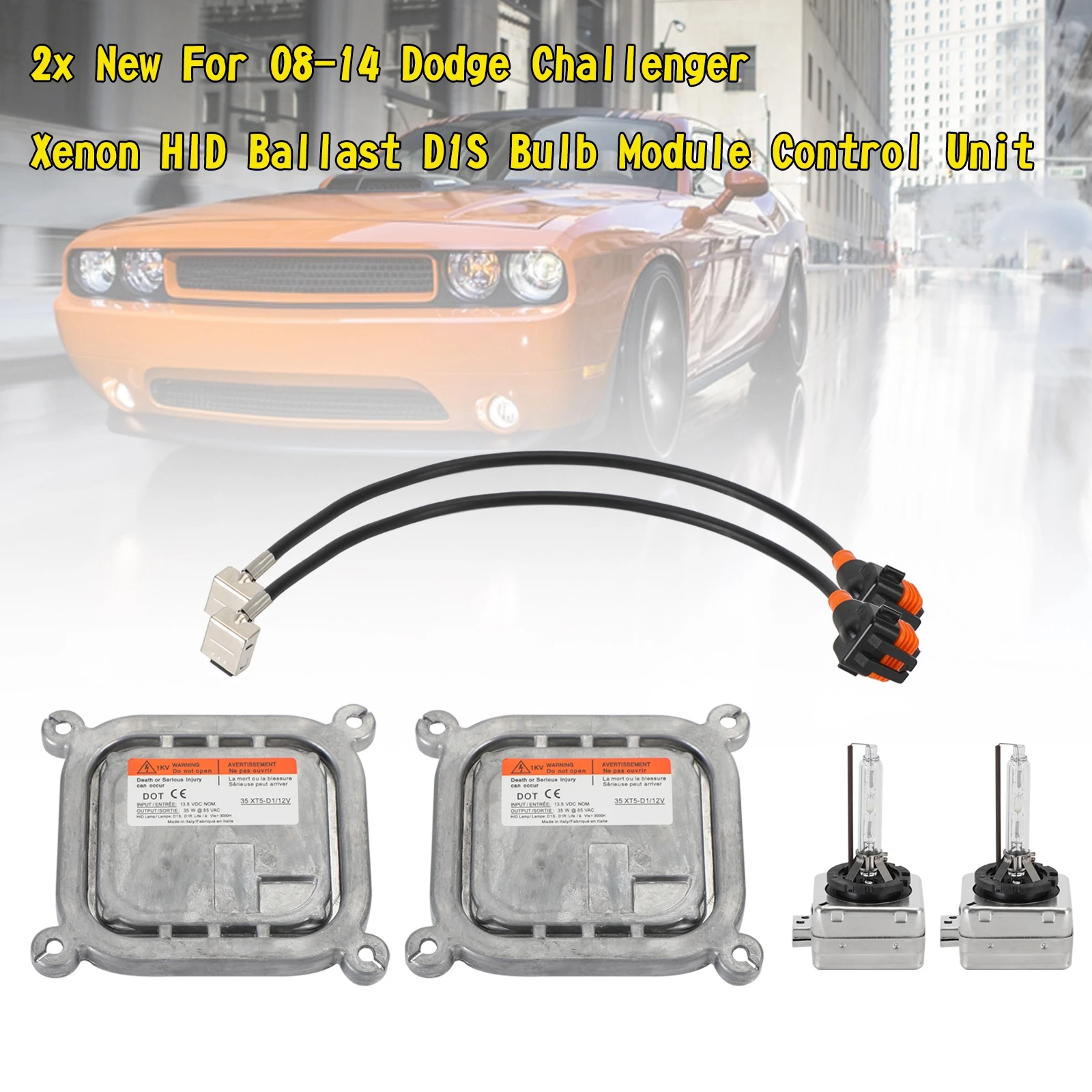 

Блок управления модулем лампы Areyourshop 2x HID Балласт D1S 68033739AA для Challenger 2008-2014
