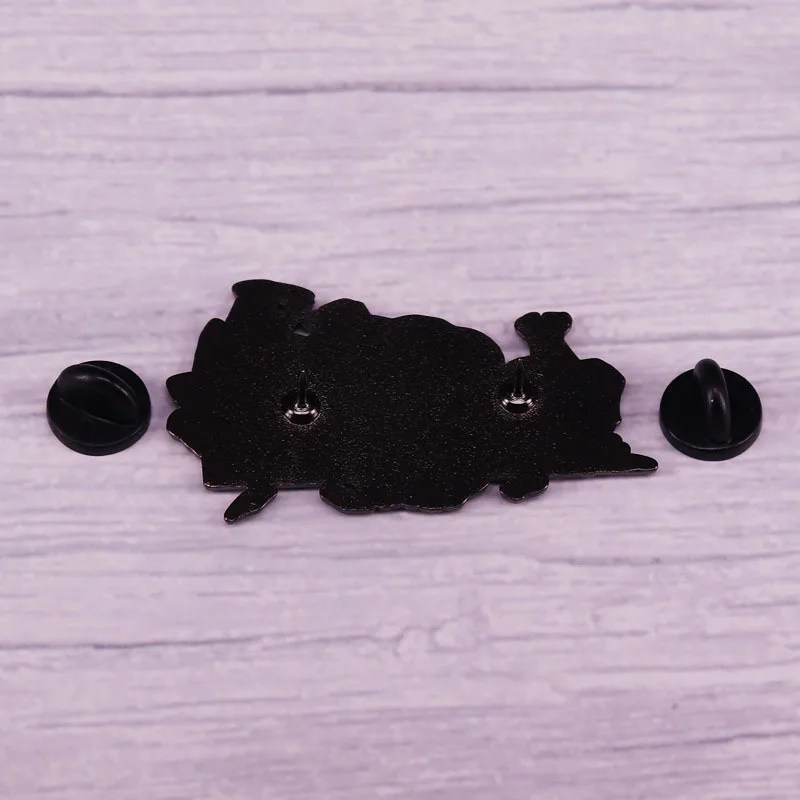 Милый динозавр японское аниме Манга Брошь Сова Металлический Эмалированный