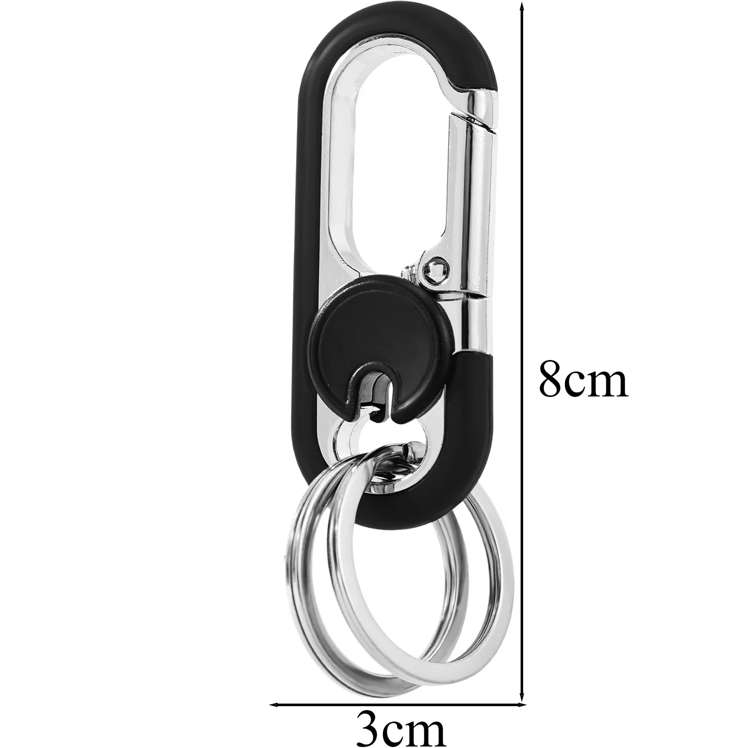 Двойной брелок для ключей, деловой брелок для ключей, мужской модный брелок для ключей, подарок, металлическая пряжка для ключей, Стайлинг автомобиля, автоаксессуары наталья ивановна андронова деловой народ