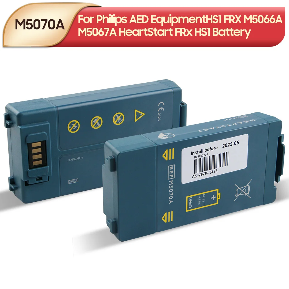 Replacement Battery M5070A For Philips AED EquipmentHS1 FRX M5066A M5067A HeartStart FRx HS1 Battery 4.2Ah
