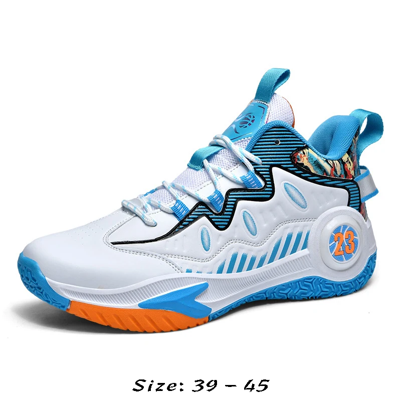 

High quality casual sport shoe for men new 2023 size 44 45 comfortable outdoor running basketball Sneakers shoe - white black