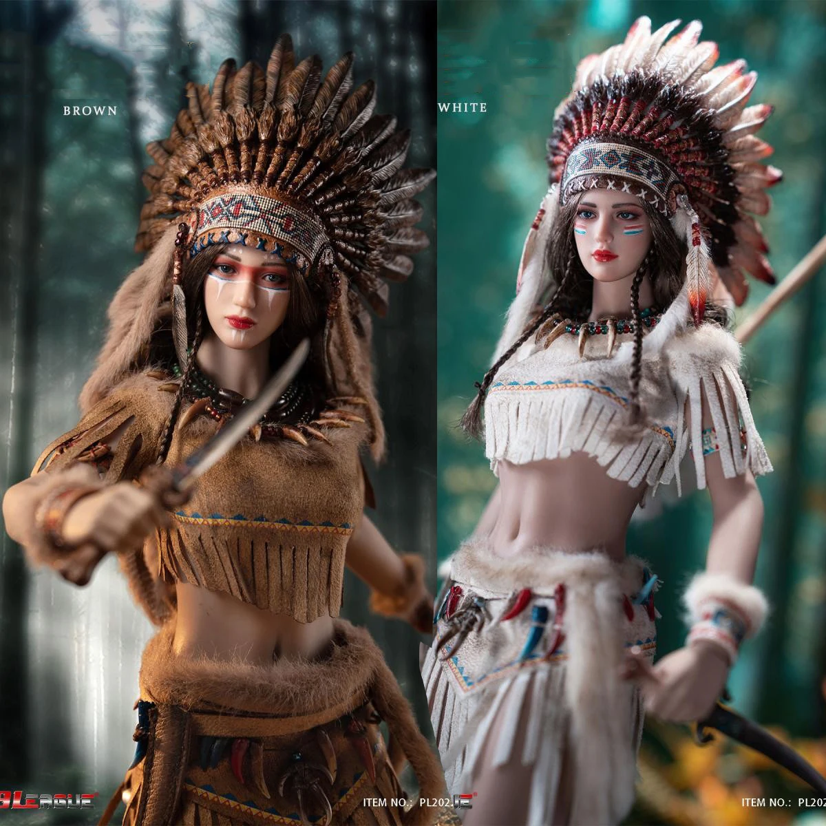 

In Stock TBLeague PL2022-196 1/6 Mohegan (huntress Attire) Female Action Figures Whole Set