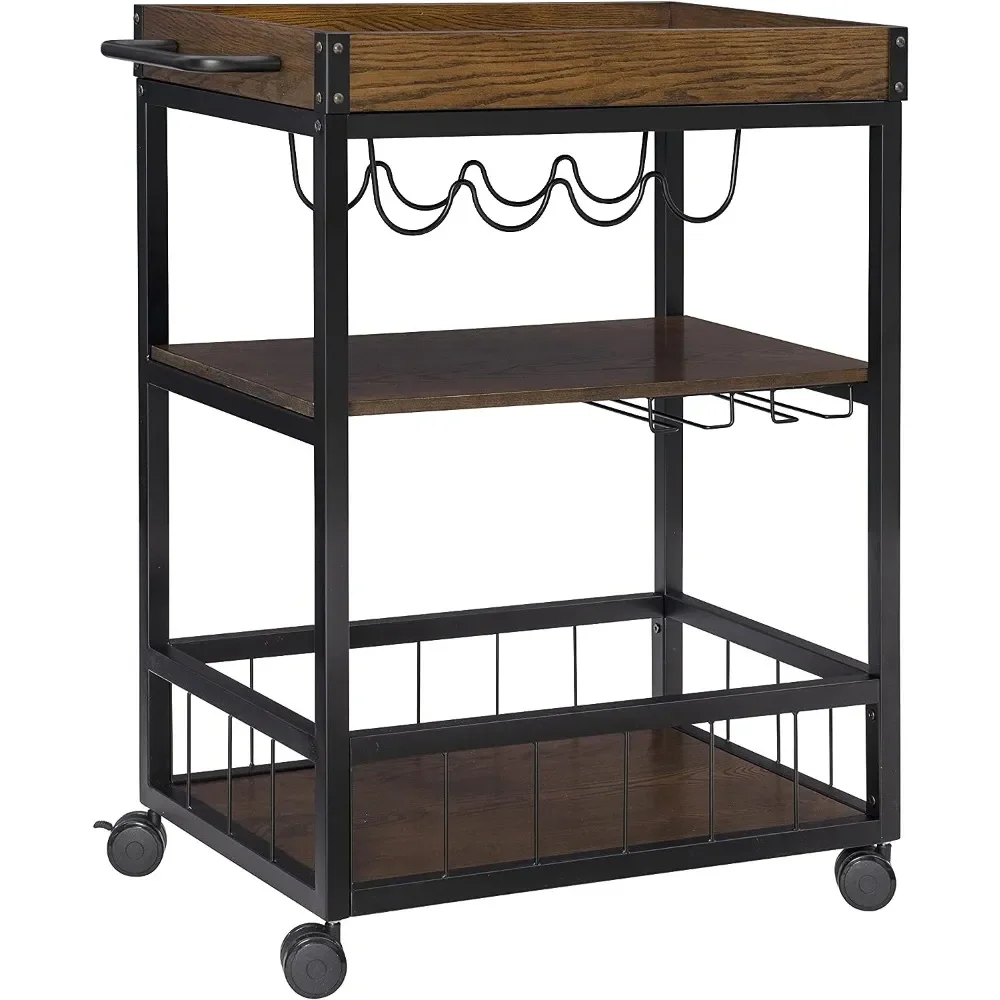 

Linon Austin Kitchen Cart, 30.5"W x 18.13"D x 36.25"H, Black