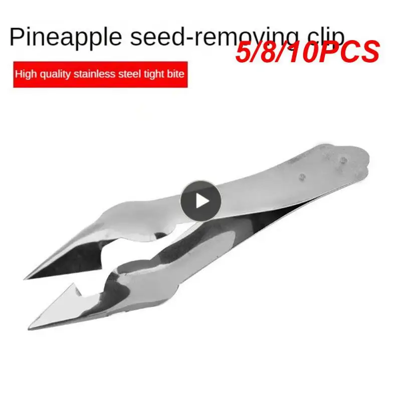 

5/8/10PCS High Quality Fruit Seed Cutter 304 Stainless Steel Pineapple Slicer Clips Modern Pineapple Clip Simple Fruit Tools