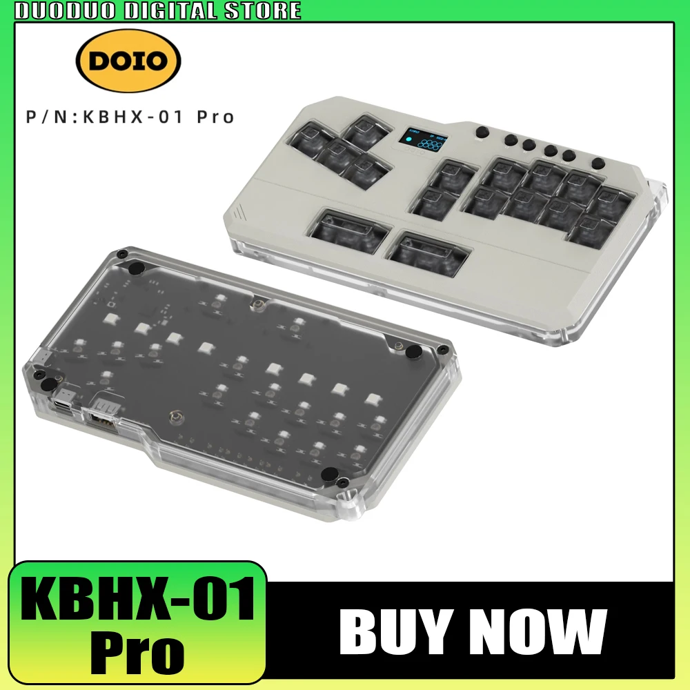 Doio Hitbox Kbhx-01 Мини-механическая клавиатура из алюминиевого сплава 16 клавиш игровая