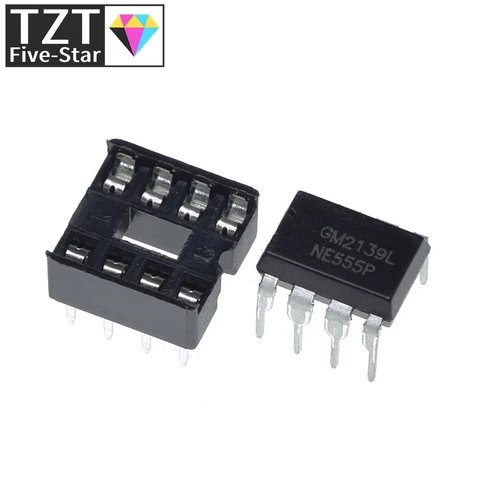 DIYTZT 10 шт., (5 шт.) NE555 NE555P IC 555 для генератора программирования таймера