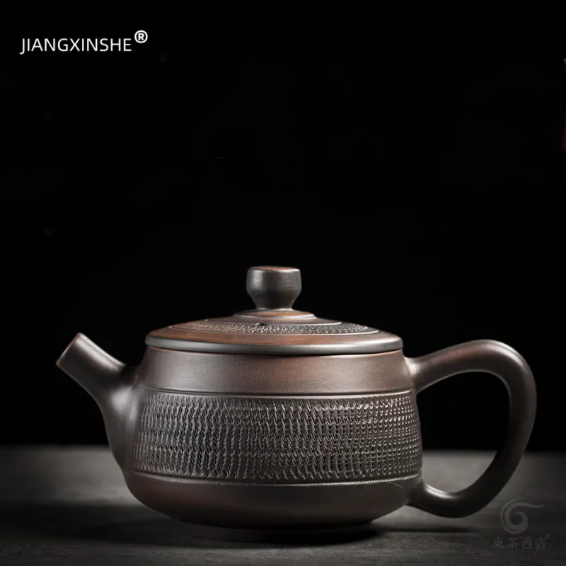 

Fu Teawater Tea Teapot Tea Sets Teapot Kung Small Teapot Ceramic Maker Pottery Tea Jianshui Handmade Kettle Set Purple Pot